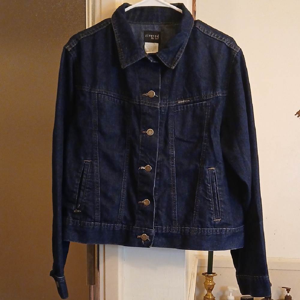 Riveted By LEE‎ BLUE Denim Jacket. XL. Vintage